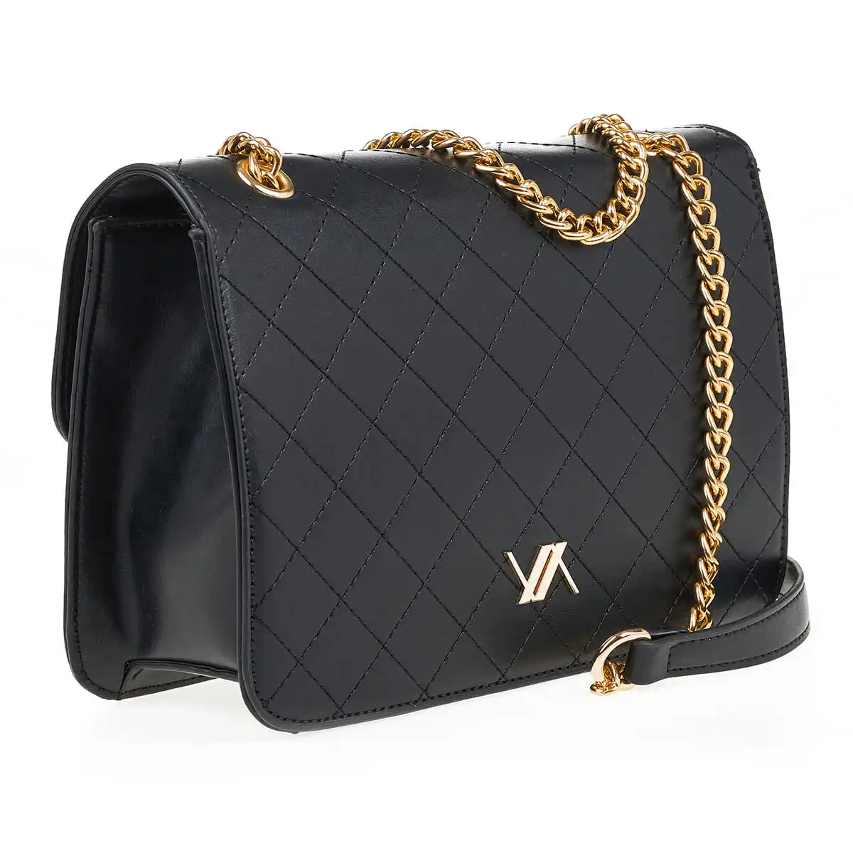 Verde Γυναικεία Τσάντα Ώμου 16-7002 Μαύρο