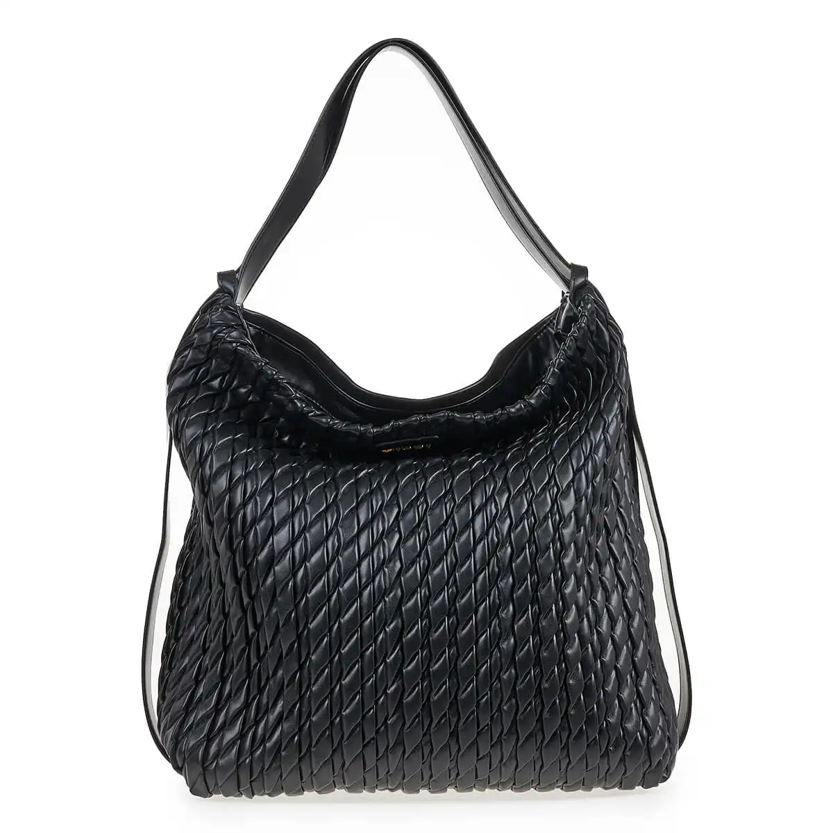 Verde Γυναικεία Τσάντα Ώμου 16-7004 Μαύρο