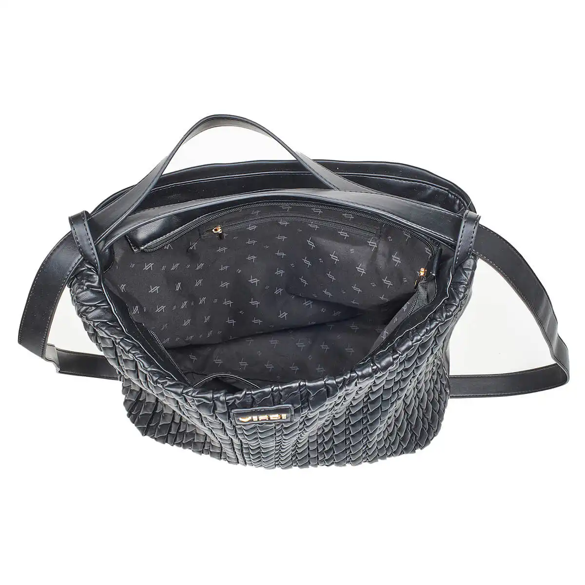 Verde Γυναικεία Τσάντα Ώμου 16-7004 Μαύρο