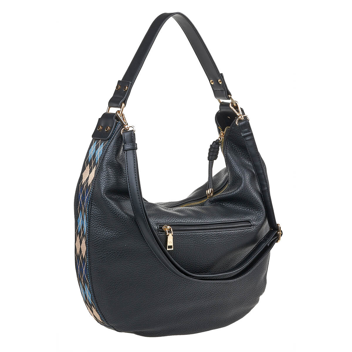 Verde Γυναικεία Τσάντα Ώμου 16-7023 Μαύρο