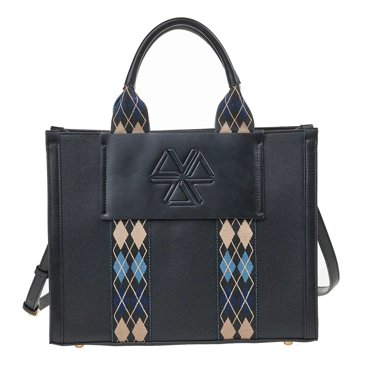 Verde Γυναικεία Τσάντα Χειρός-΄Ώμου 16-7024 Μαύρο