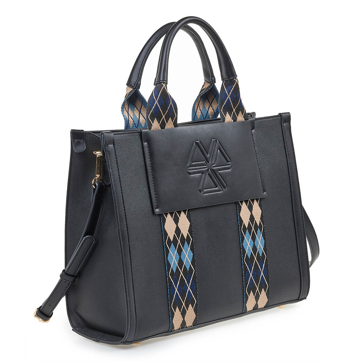 Verde Γυναικεία Τσάντα Χειρός-΄Ώμου 16-7024 Μαύρο