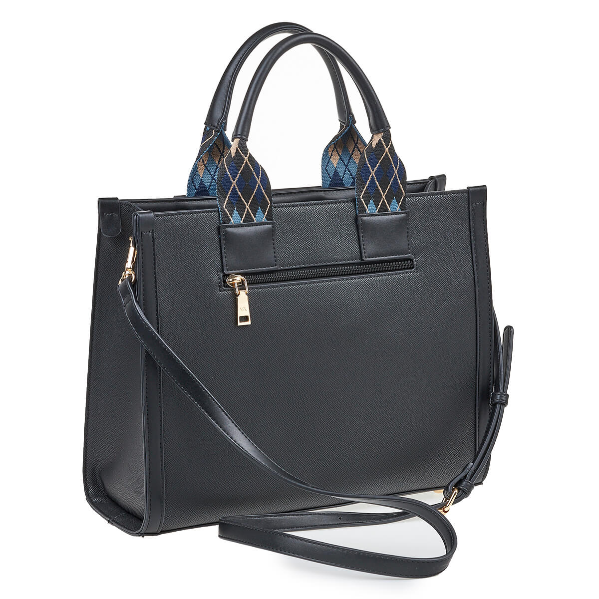 Verde Γυναικεία Τσάντα Χειρός-΄Ώμου 16-7024 Μαύρο