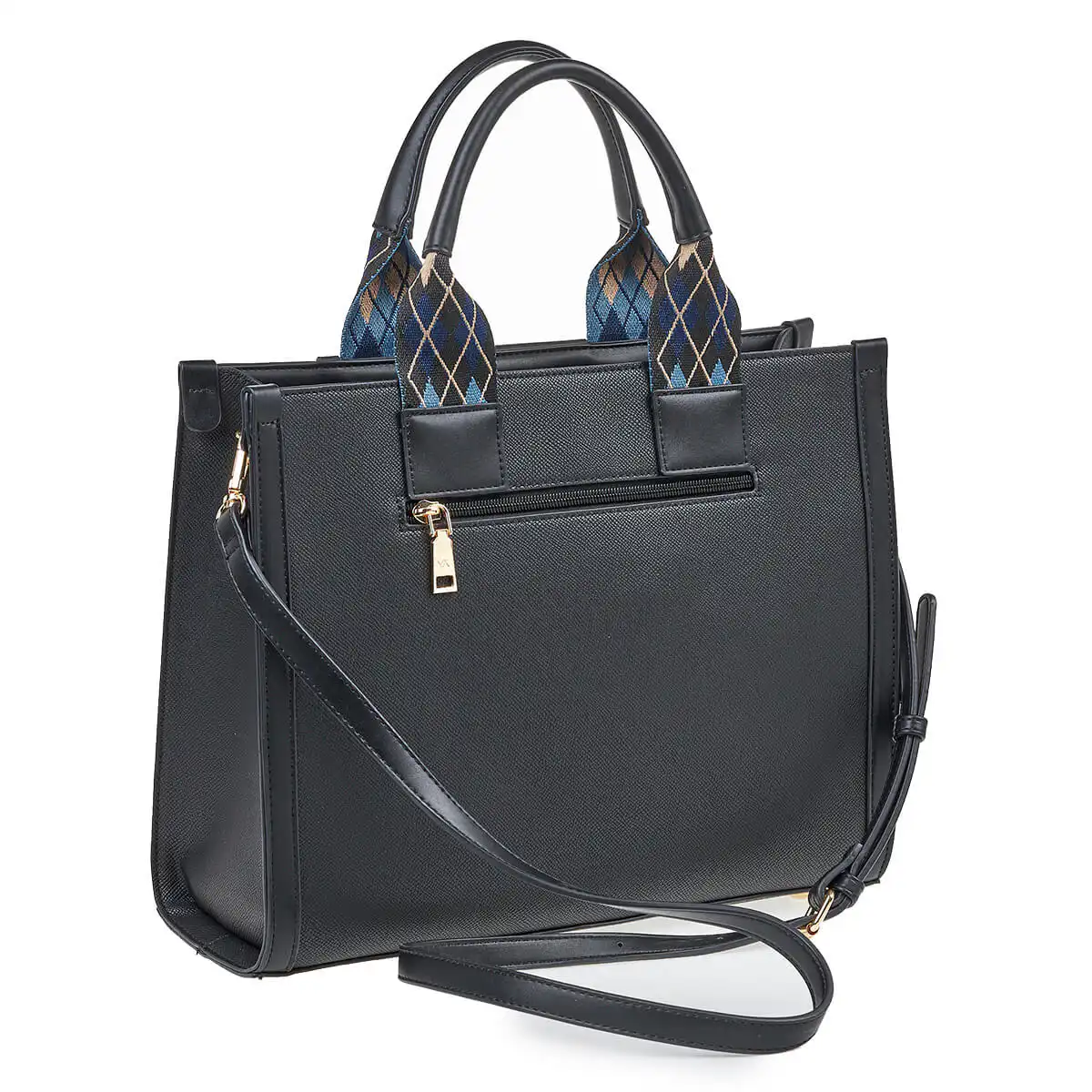 Verde Γυναικεία Τσάντα Χειρός-΄Ώμου 16-7024 Μαύρο