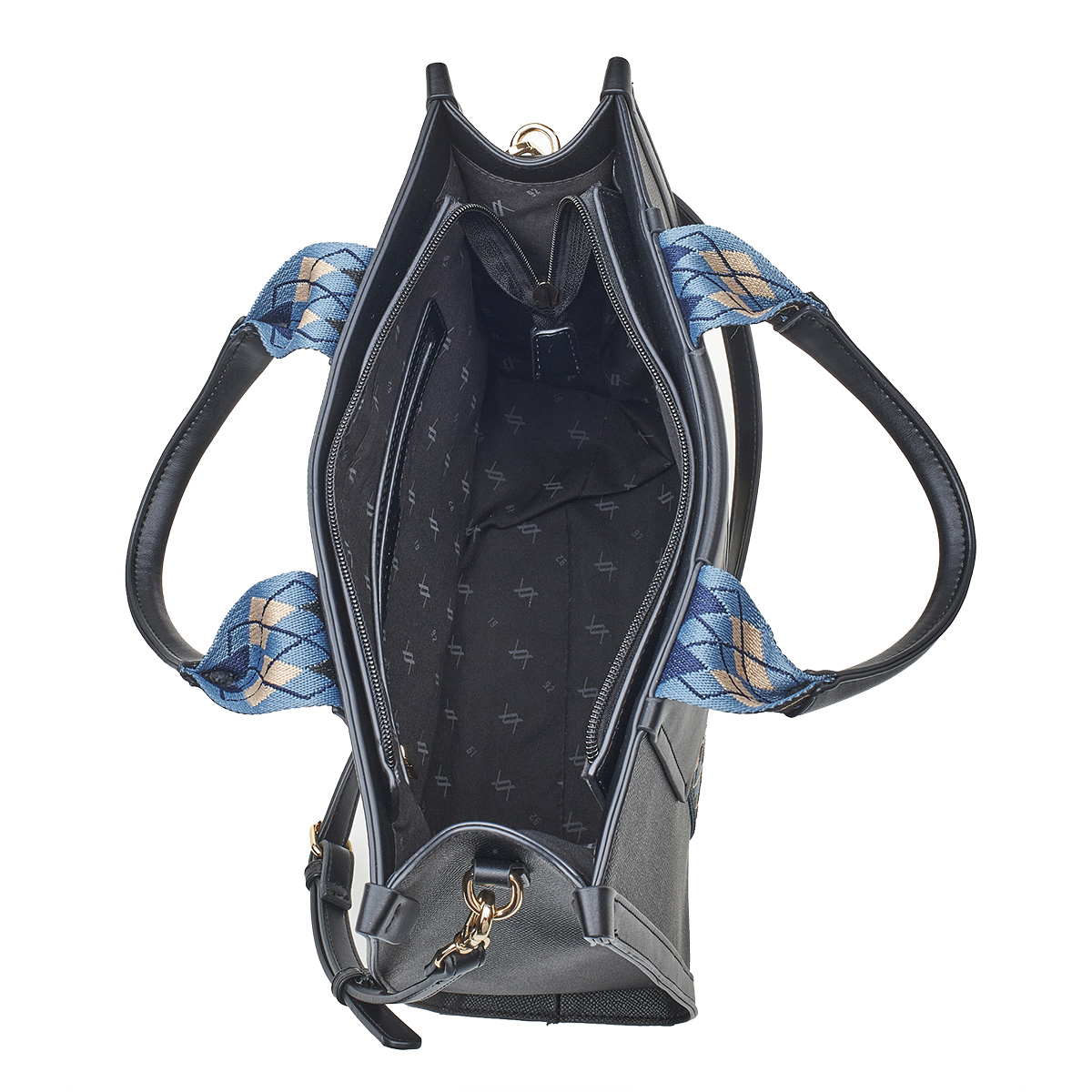 Verde Γυναικεία Τσάντα Χειρός-΄Ώμου 16-7024 Μαύρο