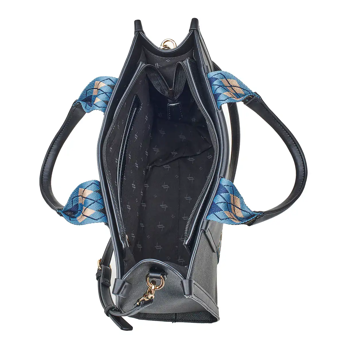 Verde Γυναικεία Τσάντα Χειρός-΄Ώμου 16-7024 Μαύρο