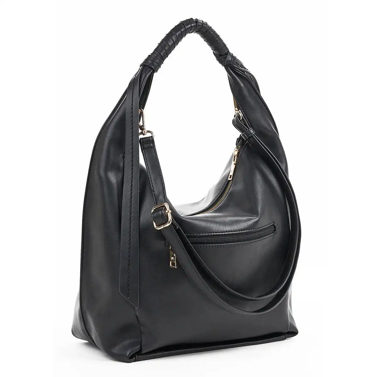 Verde Γυναικεία Τσάντα Ώμου 16-7034 Μαύρο