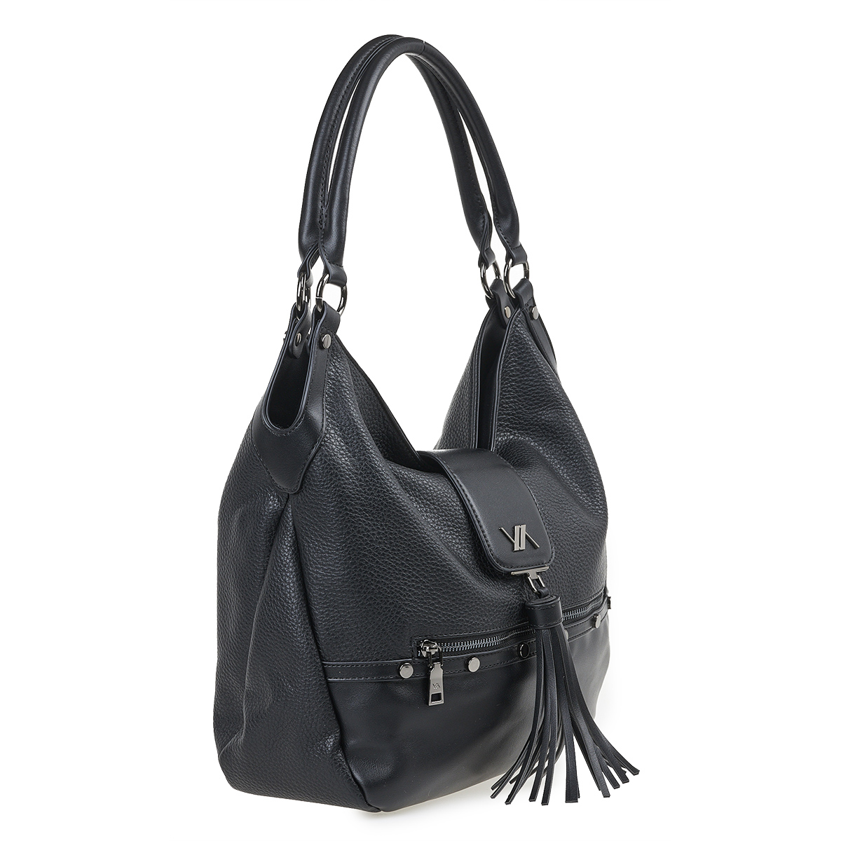 Verde Γυναικεία Τσάντα Ώμου 16-7036 Μαύρο