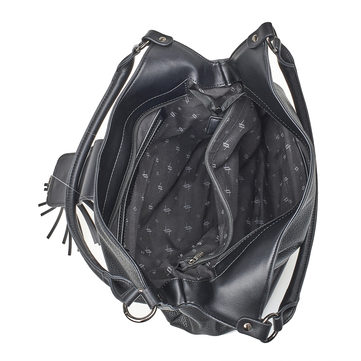 Verde Γυναικεία Τσάντα Ώμου 16-7036 Μαύρο