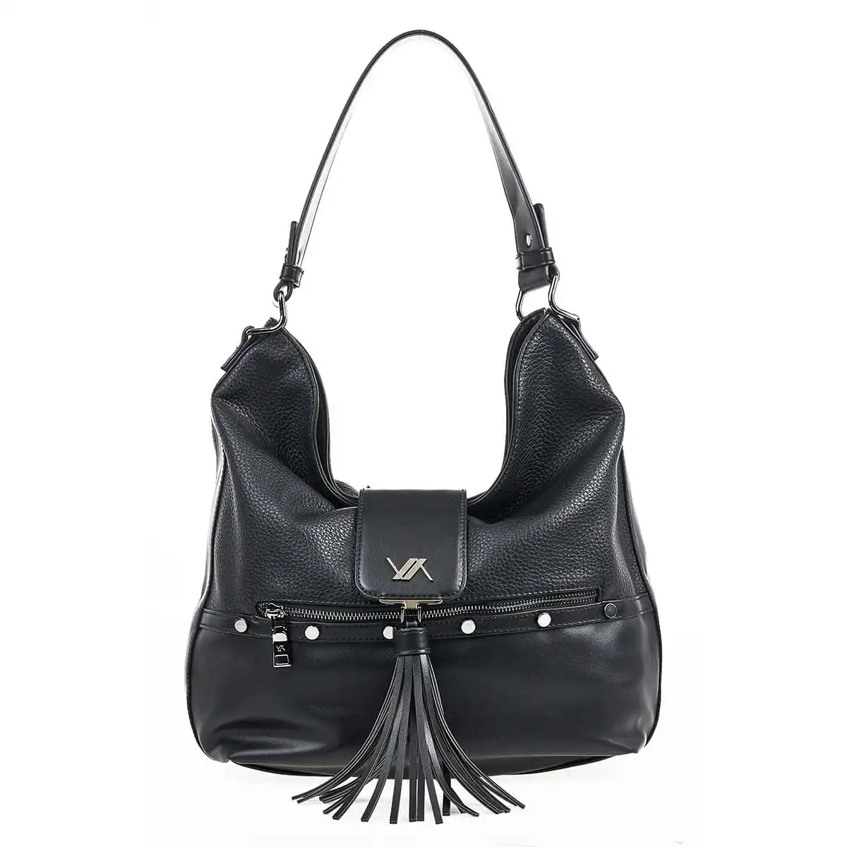 Verde Γυναικεία Τσάντα Ώμου 16-7037 Μαύρο