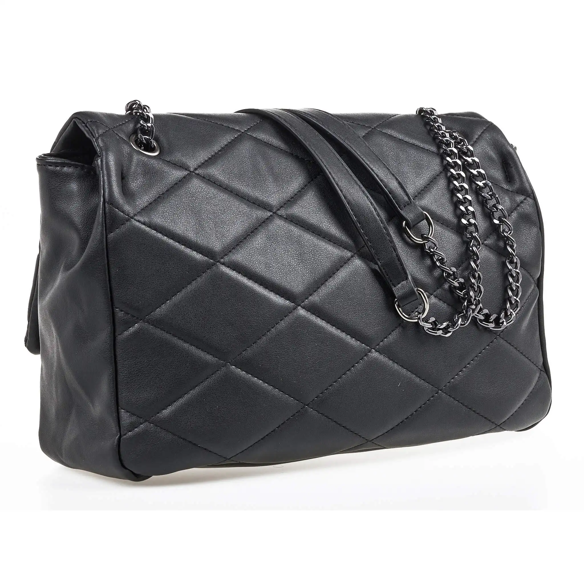 Verde Γυναικεία Τσάντα Ώμου 16-7046 Μαύρο