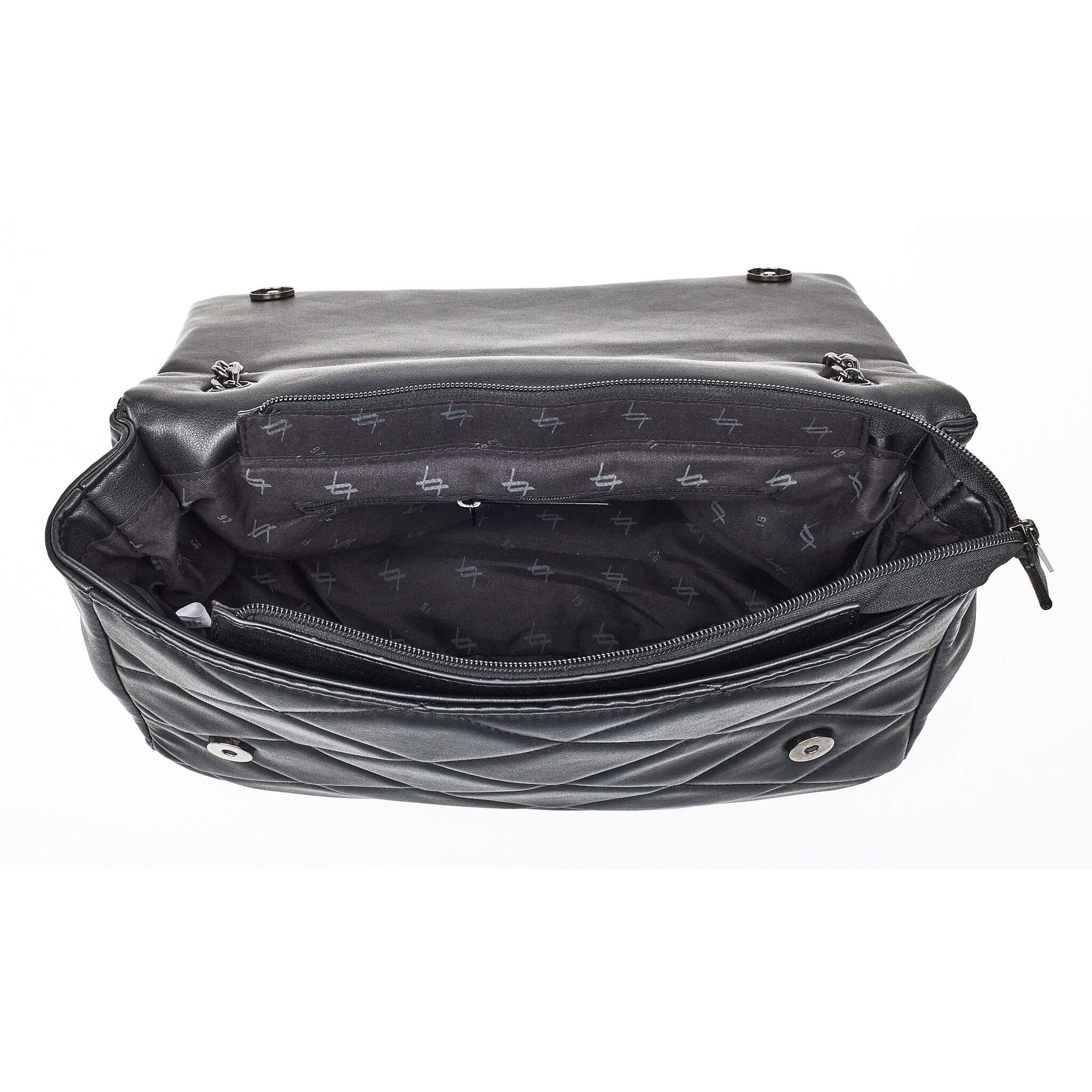 Verde Γυναικεία Τσάντα Ώμου 16-7046 Μαύρο