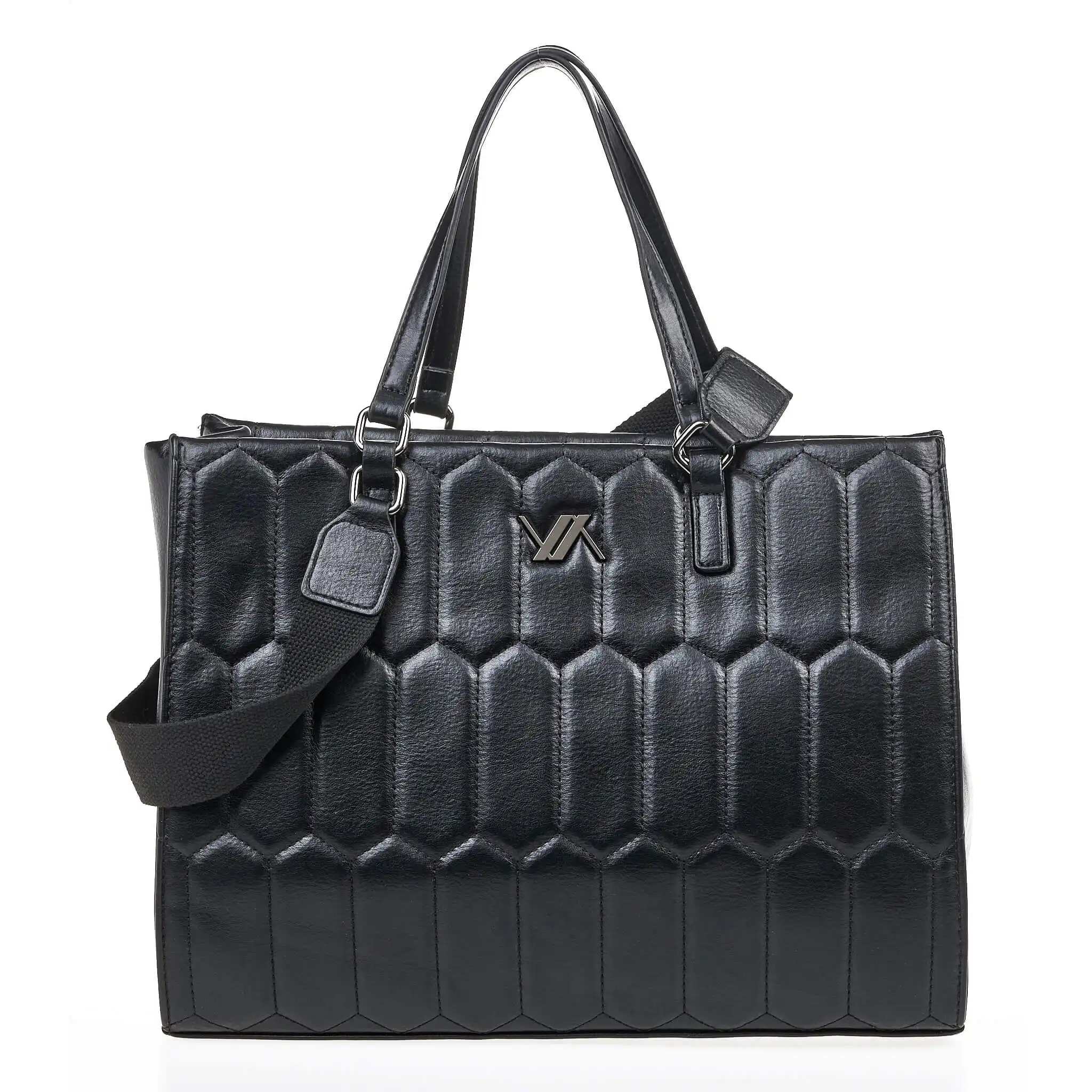 Verde Γυναικεία Τσάντα Χειρός-΄Ώμου 16-7049 Μαύρο