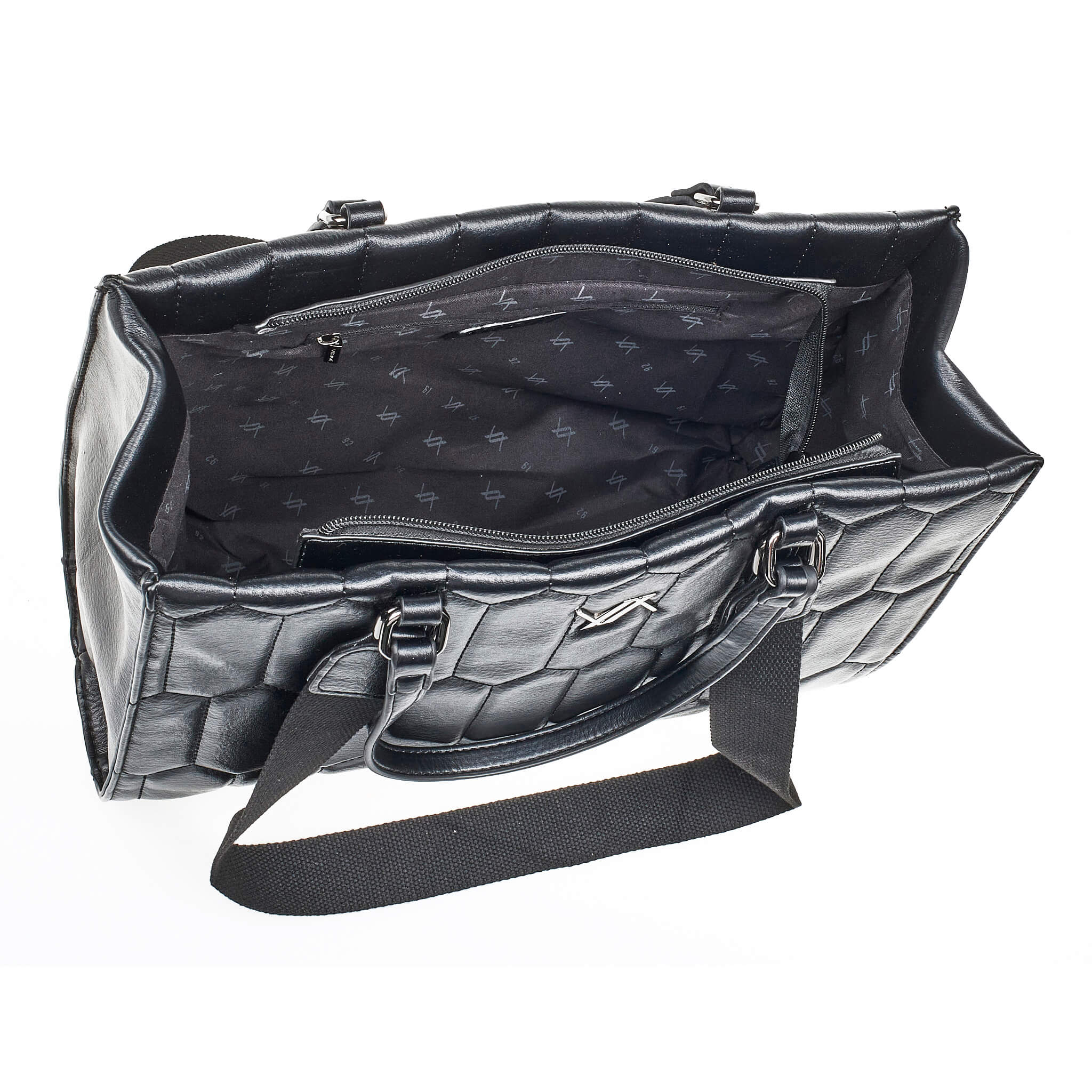 Verde Γυναικεία Τσάντα Χειρός-΄Ώμου 16-7049 Μαύρο