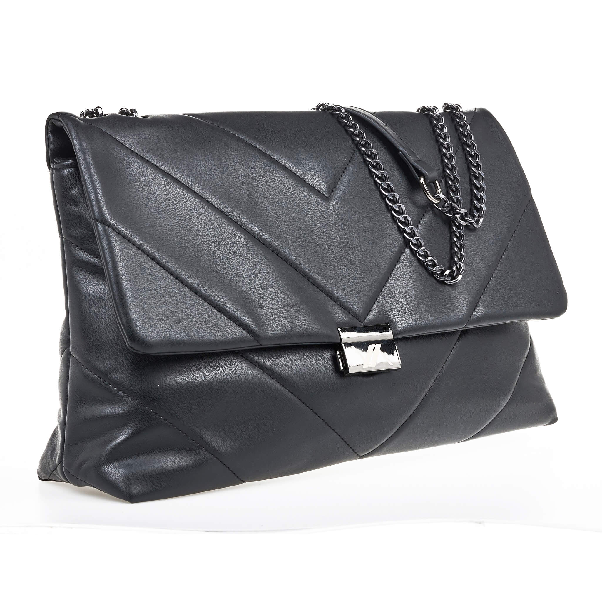 Verde Γυναικεία Τσάντα Ώμου 16-7050 Μαύρο