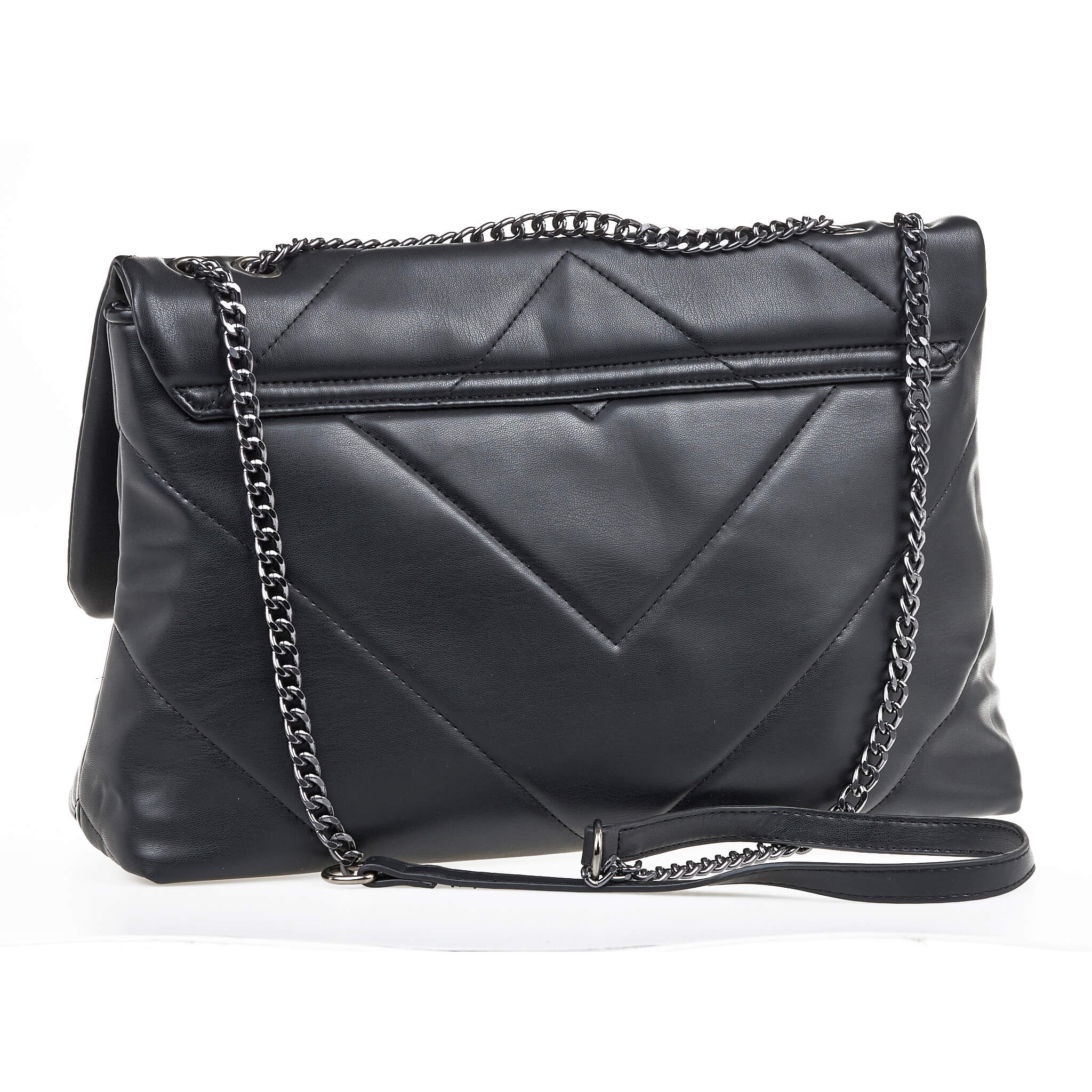 Verde Γυναικεία Τσάντα Ώμου 16-7050 Μαύρο