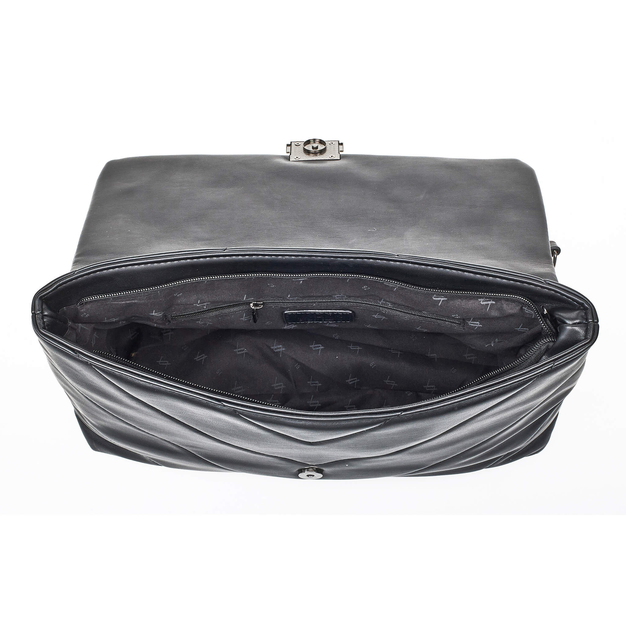 Verde Γυναικεία Τσάντα Ώμου 16-7050 Μαύρο