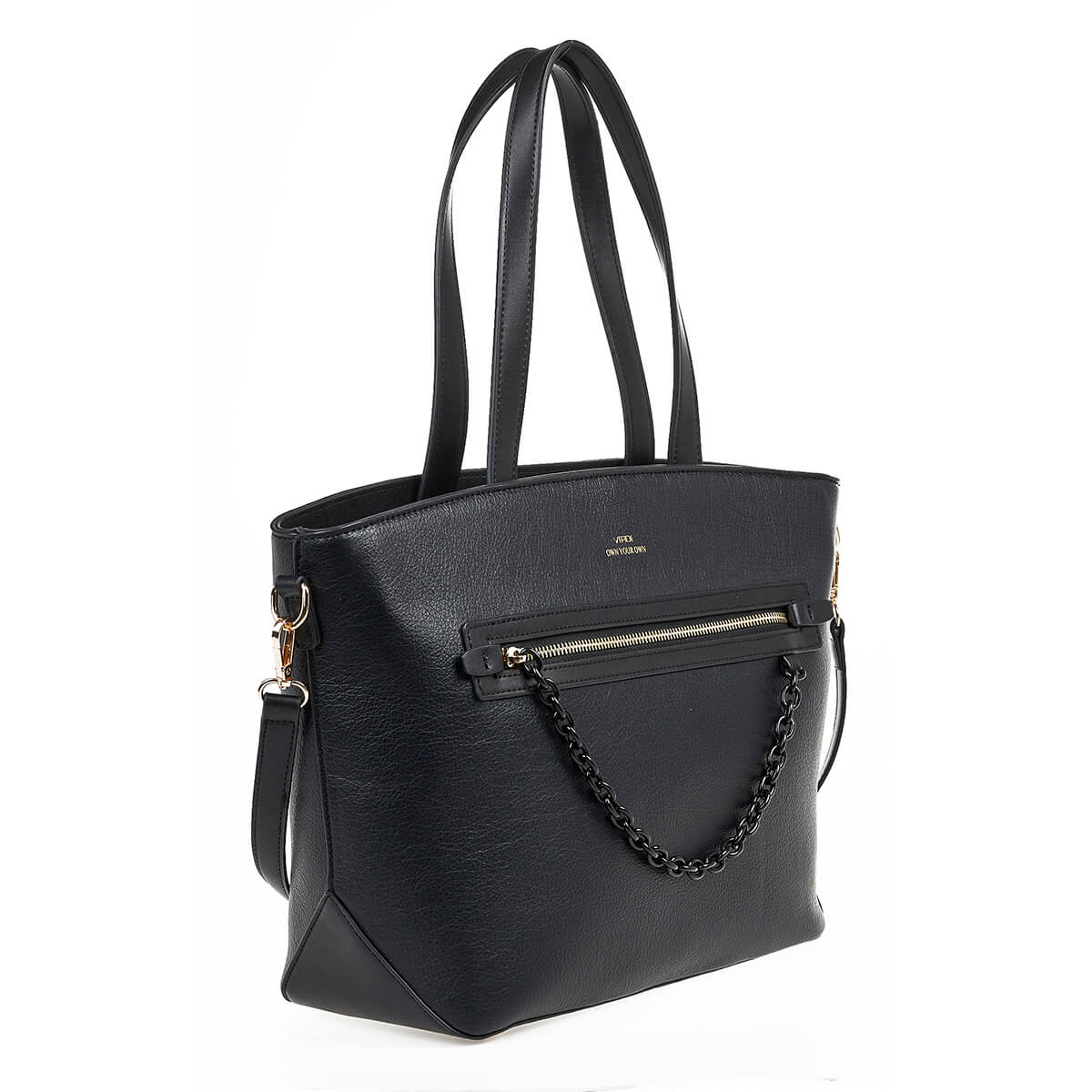 Verde Γυναικεία Τσάντα Ώμου 16-7055 Μαύρο