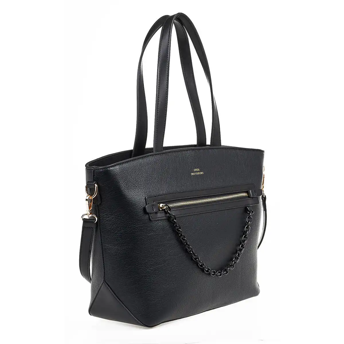 Verde Γυναικεία Τσάντα Ώμου 16-7055 Μαύρο