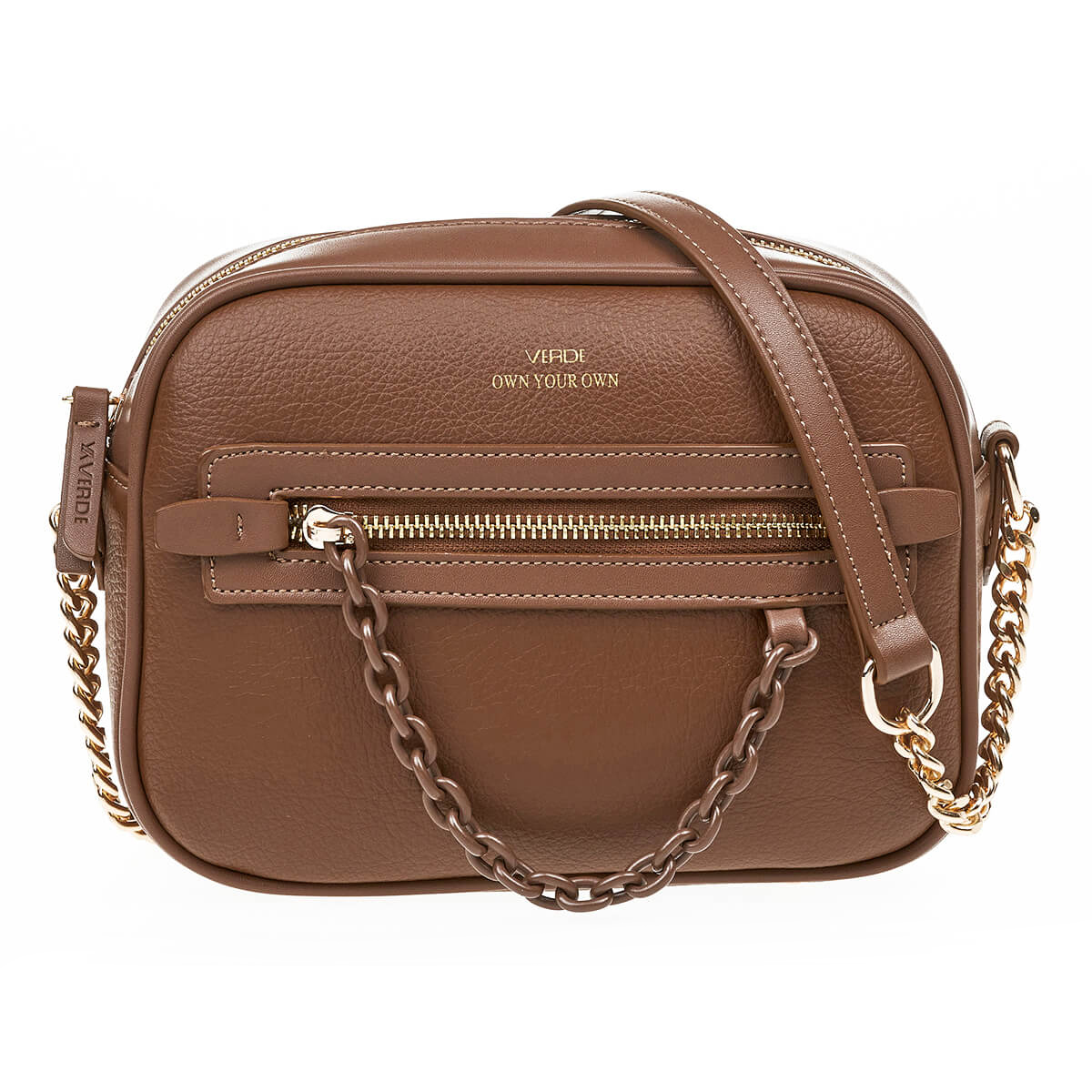 Verde Γυναικεία Τσάντα Χιαστί 16-7056 Πούρου