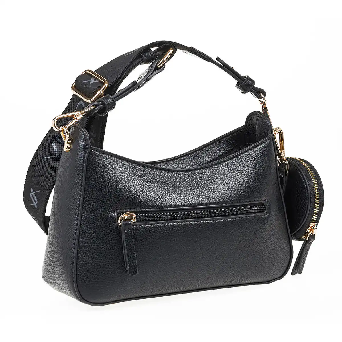 Verde Γυναικεία Τσάντα Χιαστί 16-7059 Μαύρο