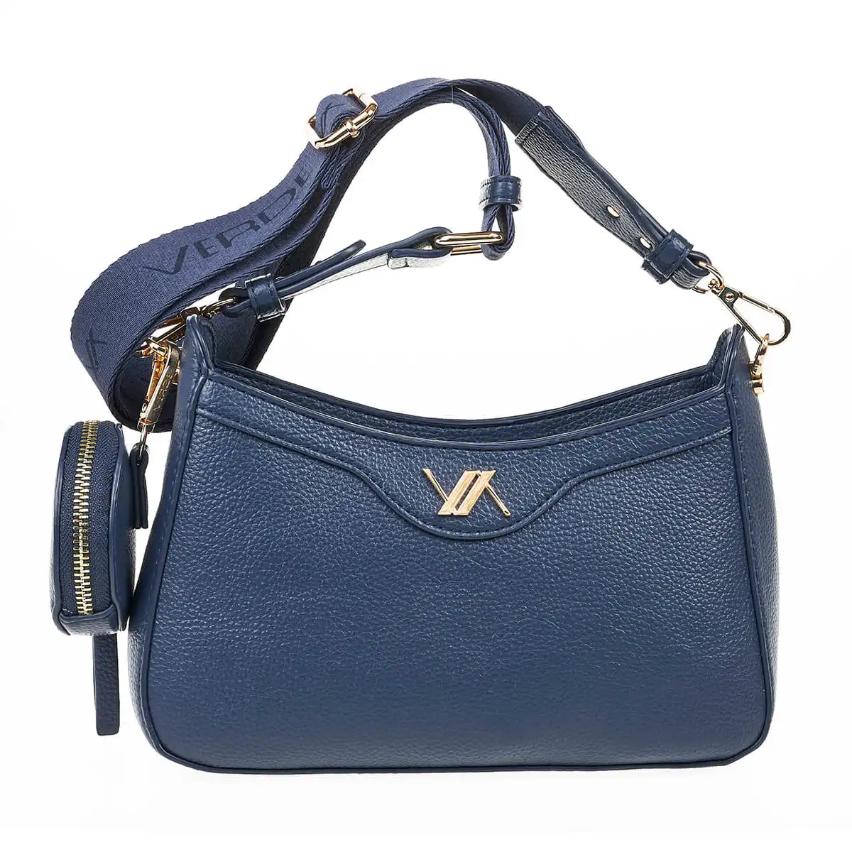 Verde Γυναικεία Τσάντα Χιαστί 16-7059 Μπλε