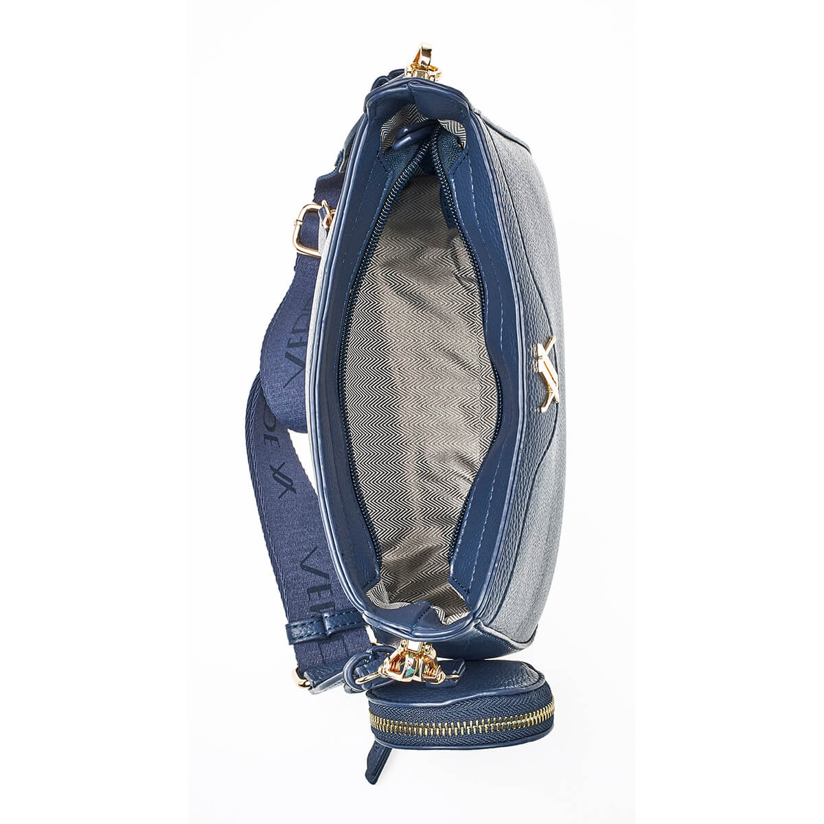 Verde Γυναικεία Τσάντα Χιαστί 16-7059 Μπλε