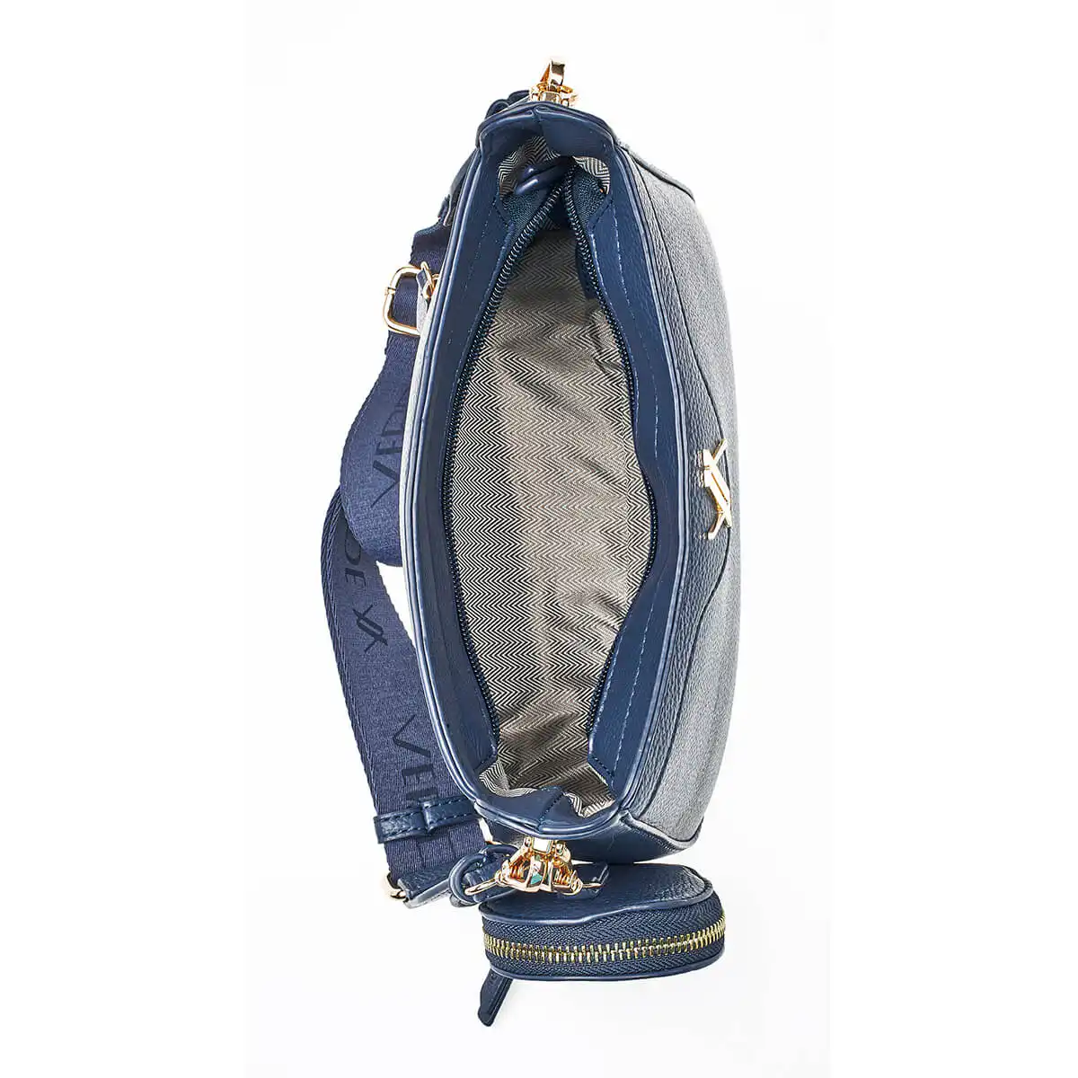 Verde Γυναικεία Τσάντα Χιαστί 16-7059 Μπλε