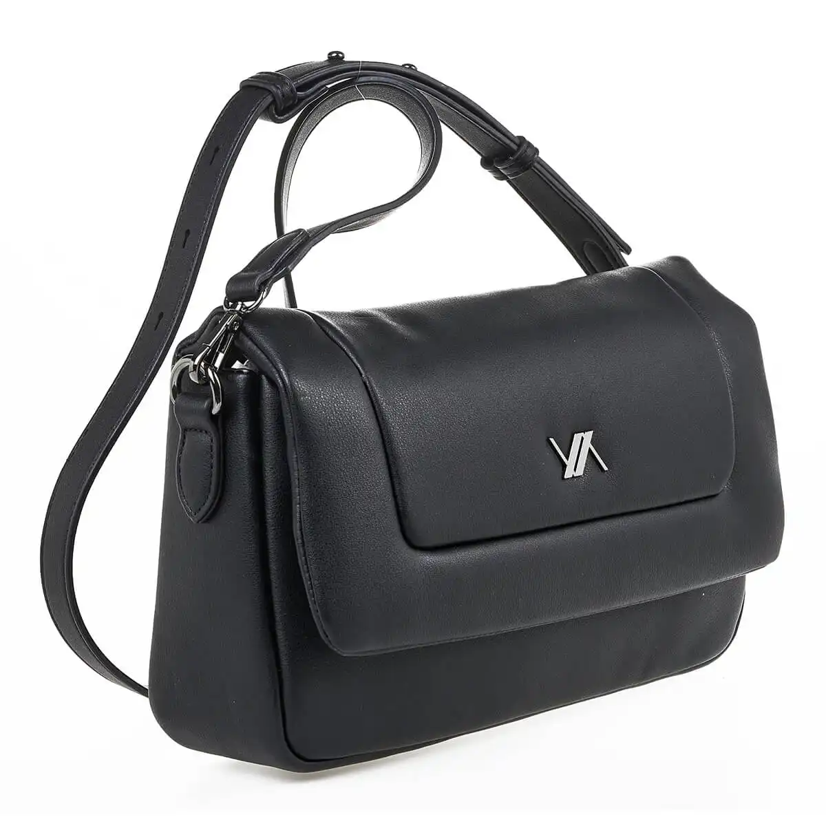 Verde Γυναικεία Τσάντα Χιαστί 16-7061 Μαύρο