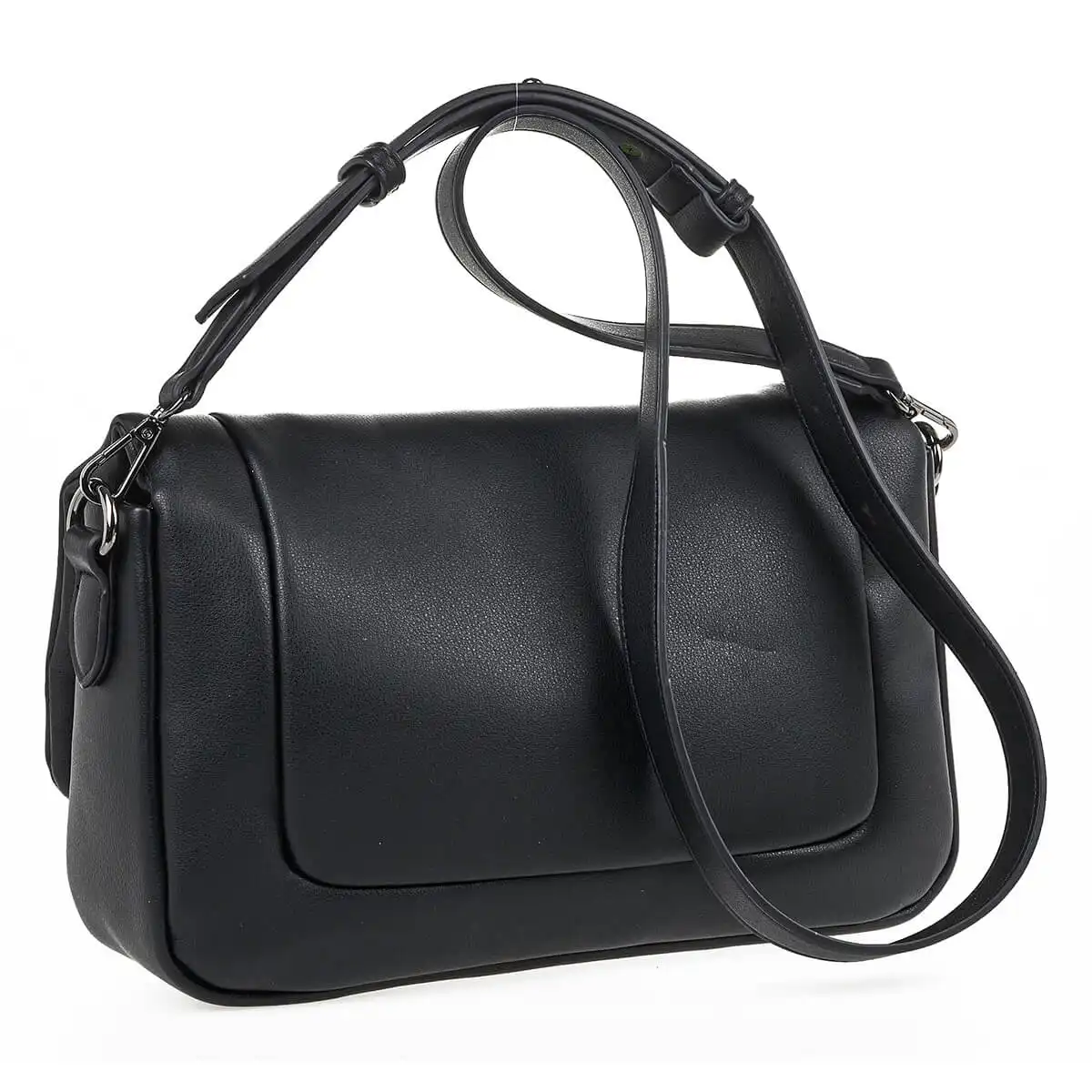 Verde Γυναικεία Τσάντα Χιαστί 16-7061 Μαύρο