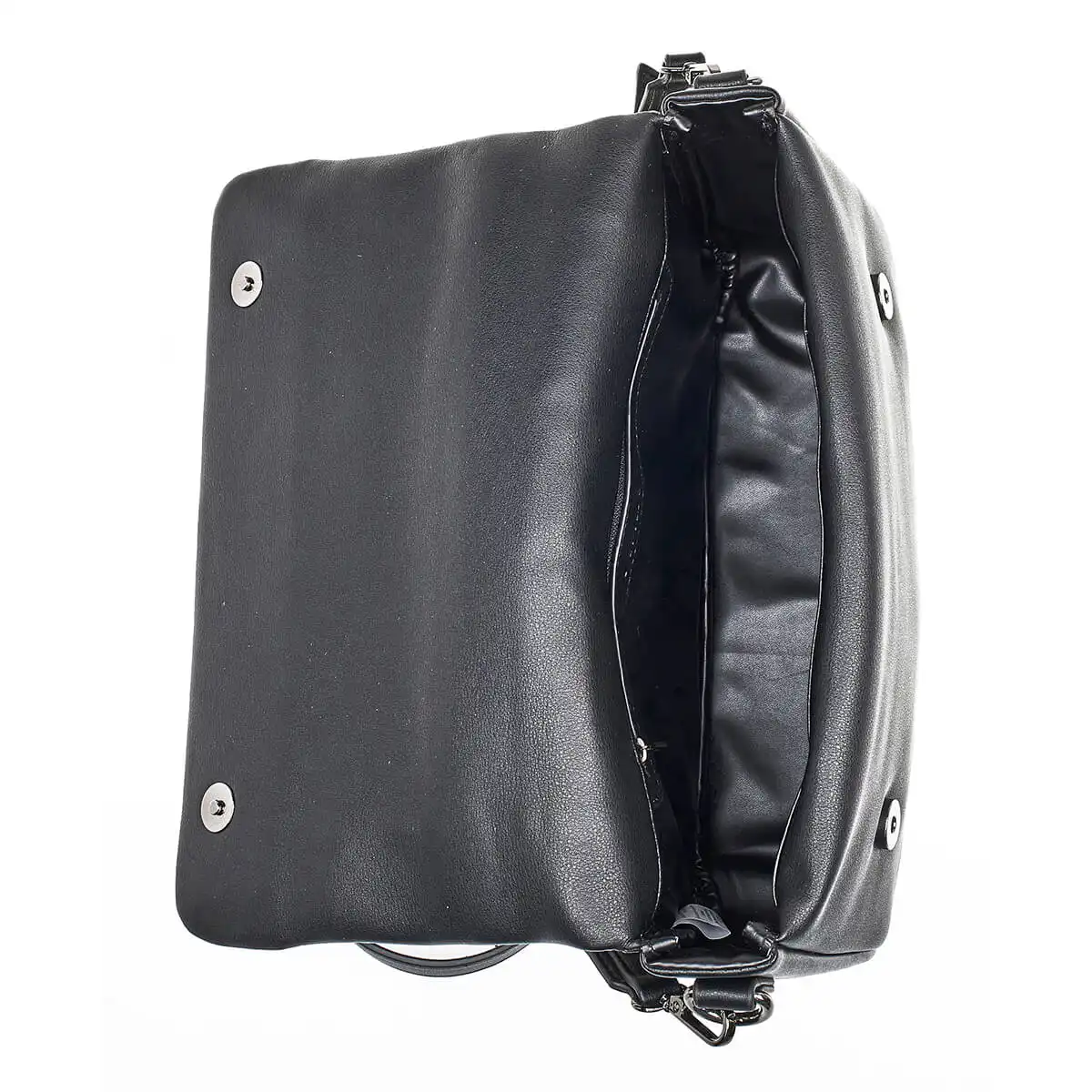 Verde Γυναικεία Τσάντα Χιαστί 16-7061 Μαύρο