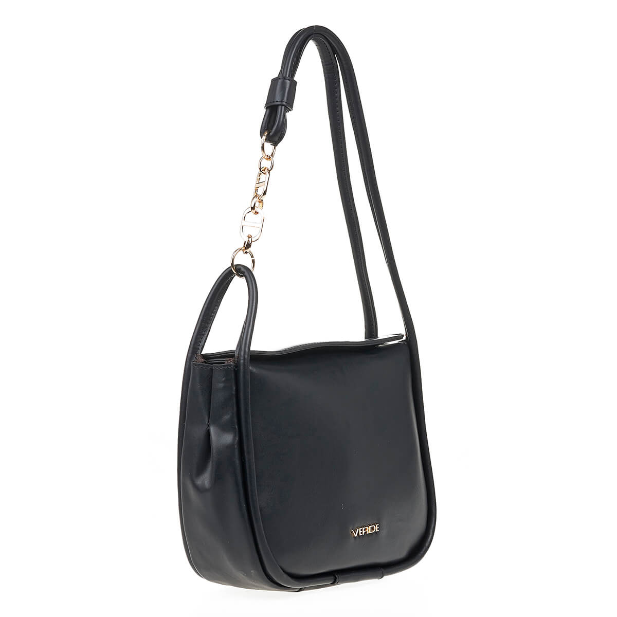 Verde Γυναικεία Τσάντα Ώμου 16-7064 Μαύρο