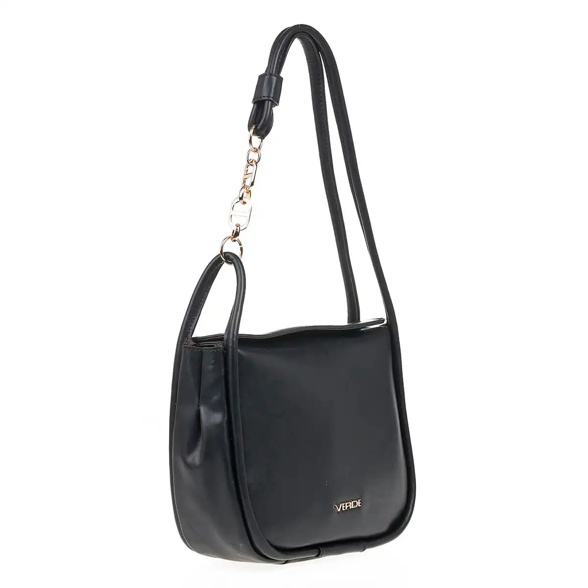 Verde Γυναικεία Τσάντα Ώμου 16-7064 Μαύρο