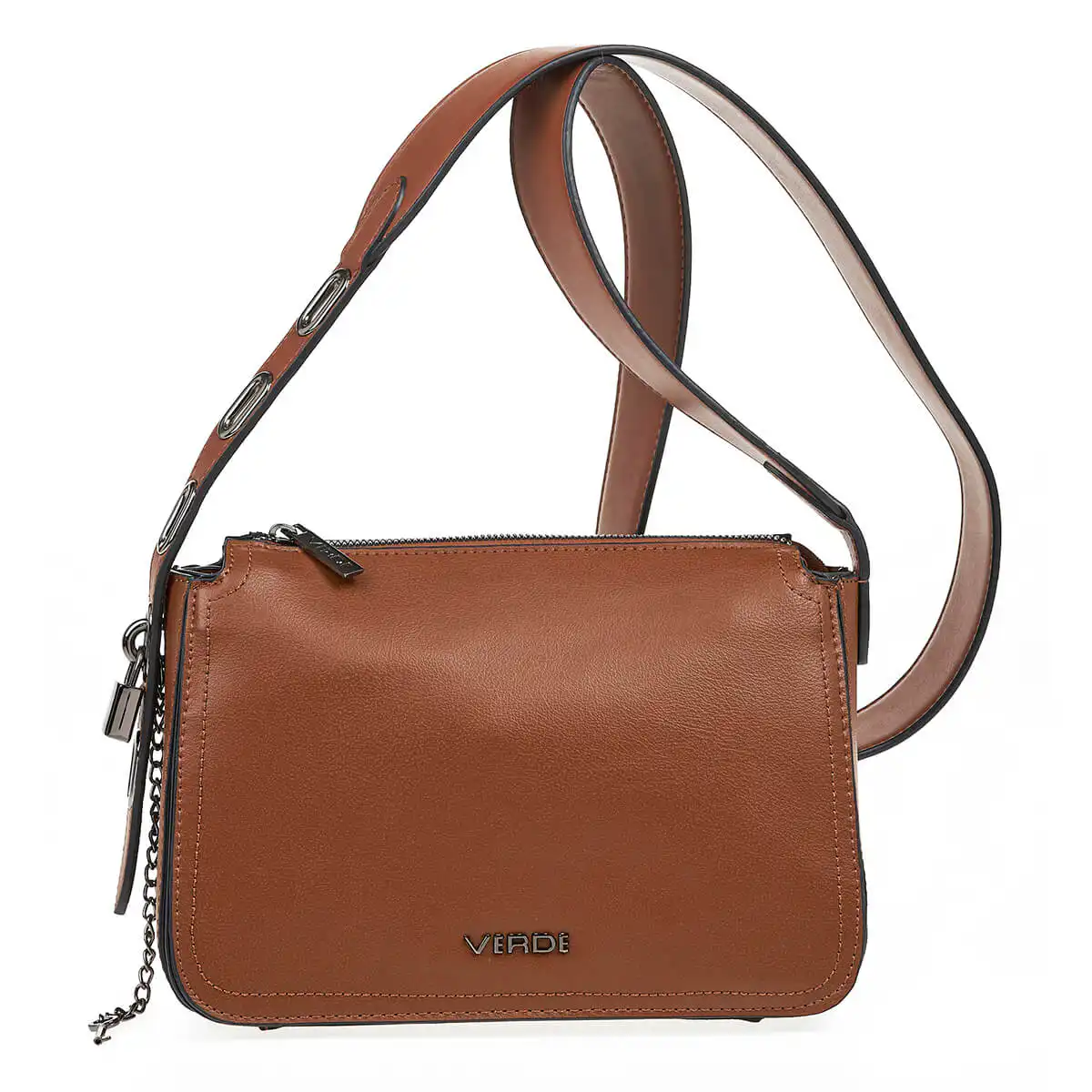 Verde Γυναικεία Τσάντα Ώμου 16-7066 Καφέ