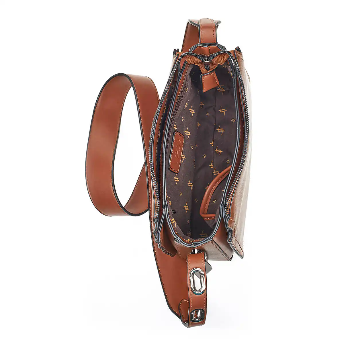 Verde Γυναικεία Τσάντα Ώμου 16-7066 Καφέ