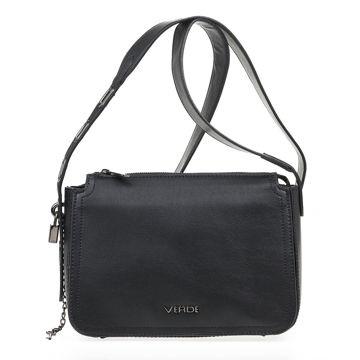 Verde Γυναικεία Τσάντα Ώμου 16-7066 Μαύρο