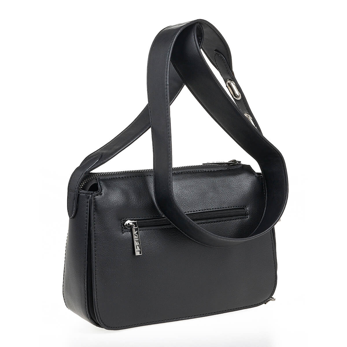 Verde Γυναικεία Τσάντα Ώμου 16-7066 Μαύρο