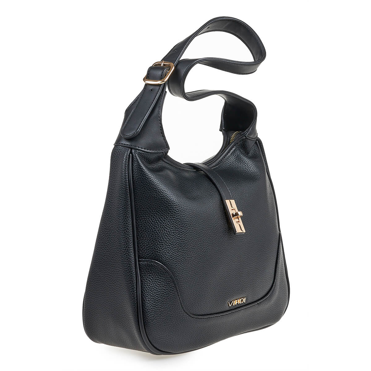 Verde Γυναικεία Τσάντα Ώμου 16-7069 Μαύρο