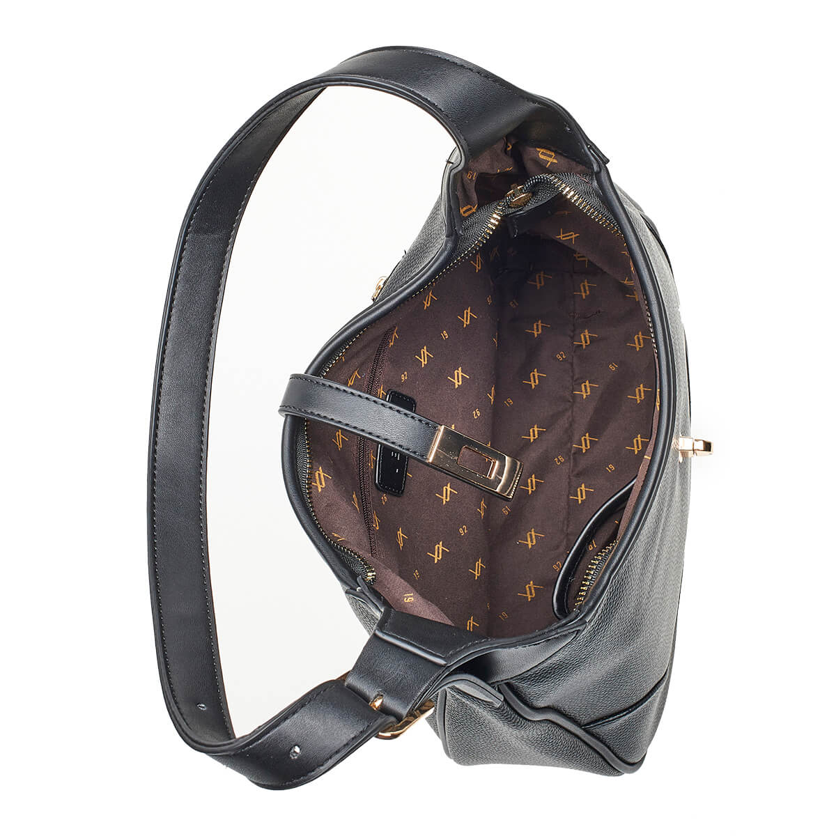 Verde Γυναικεία Τσάντα Ώμου 16-7069 Μαύρο