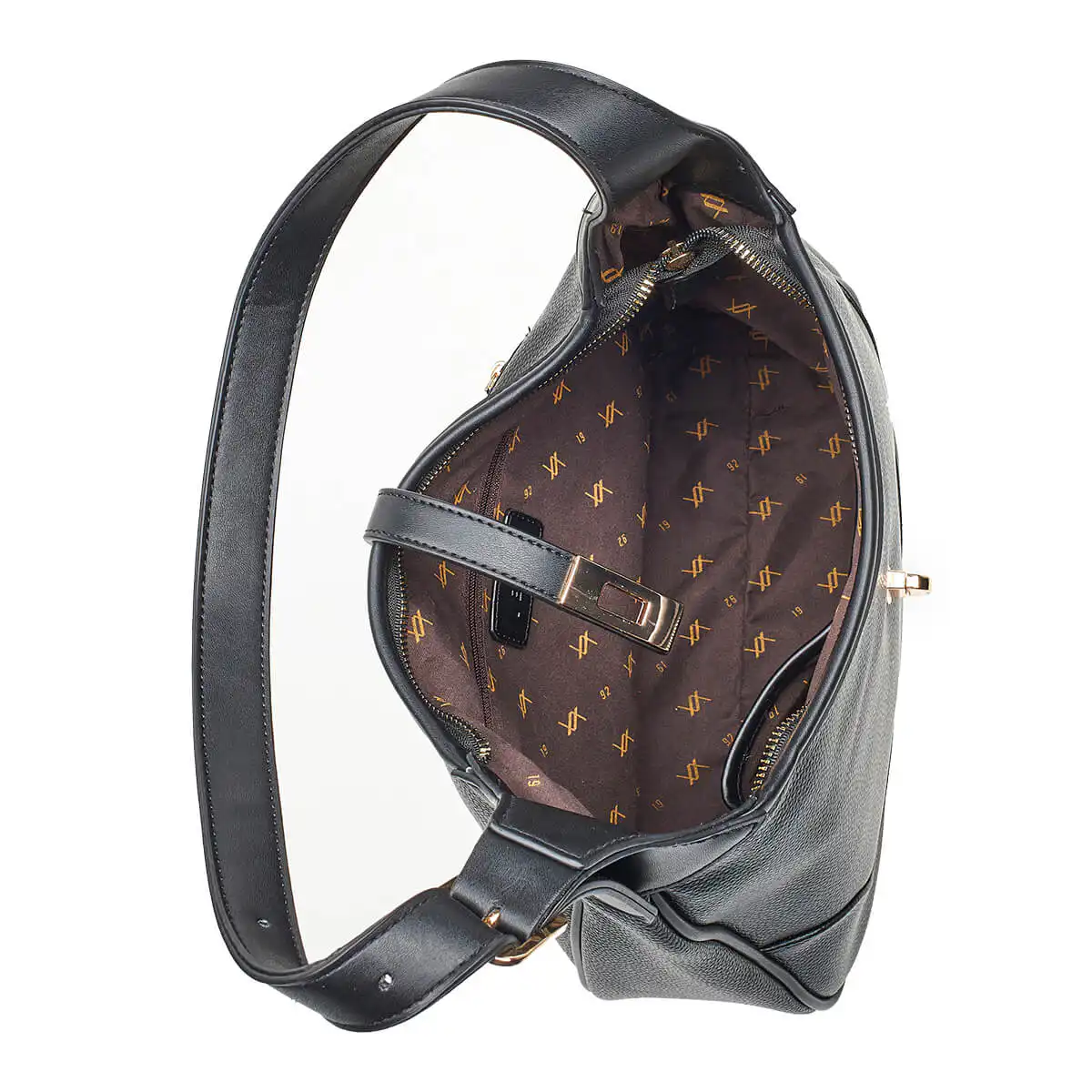 Verde Γυναικεία Τσάντα Ώμου 16-7069 Μαύρο