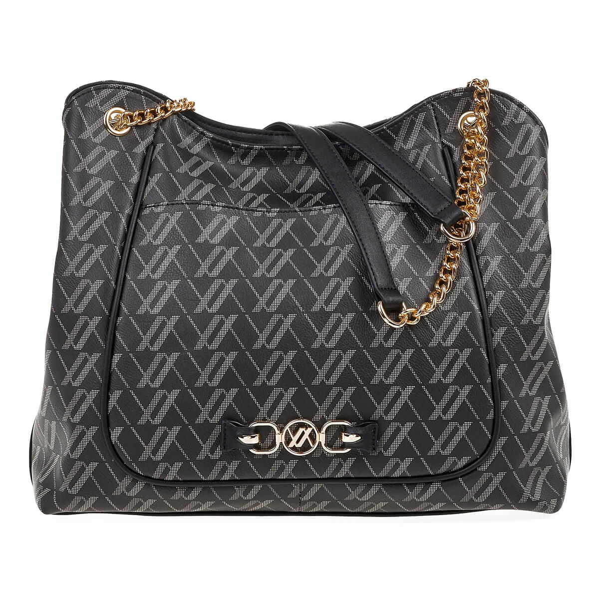 Verde Γυναικεία Τσάντα Ώμου 16-7080 Μαύρο