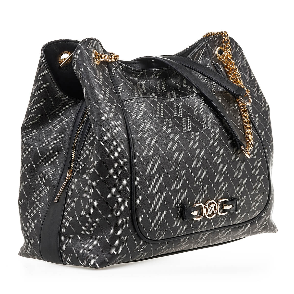 Verde Γυναικεία Τσάντα Ώμου 16-7080 Μαύρο