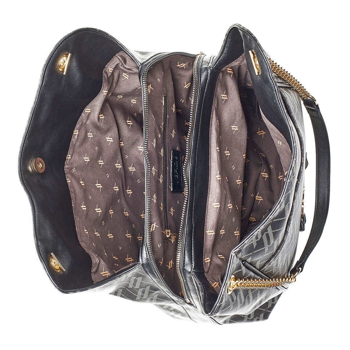 Verde Γυναικεία Τσάντα Ώμου 16-7080 Μαύρο