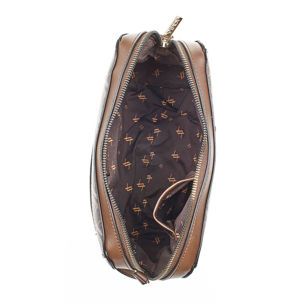 Verde Γυναικεία Τσάντα Χιαστί 16-7082 Καφέ