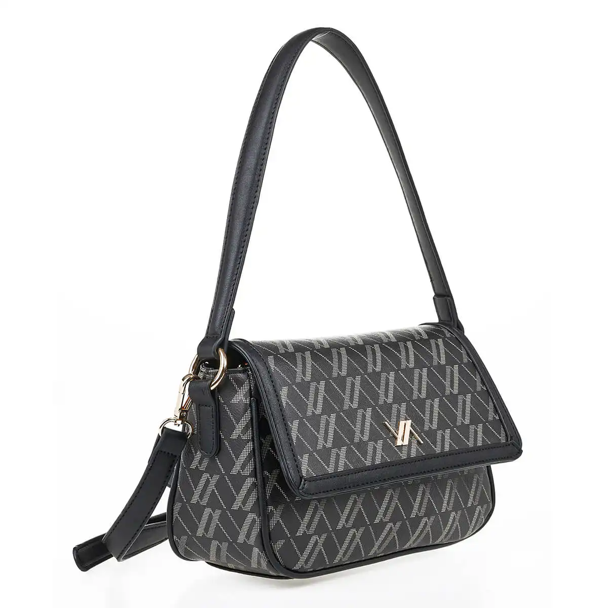 Verde Γυναικεία Τσάντα Ώμου 16-7086 Μαύρο