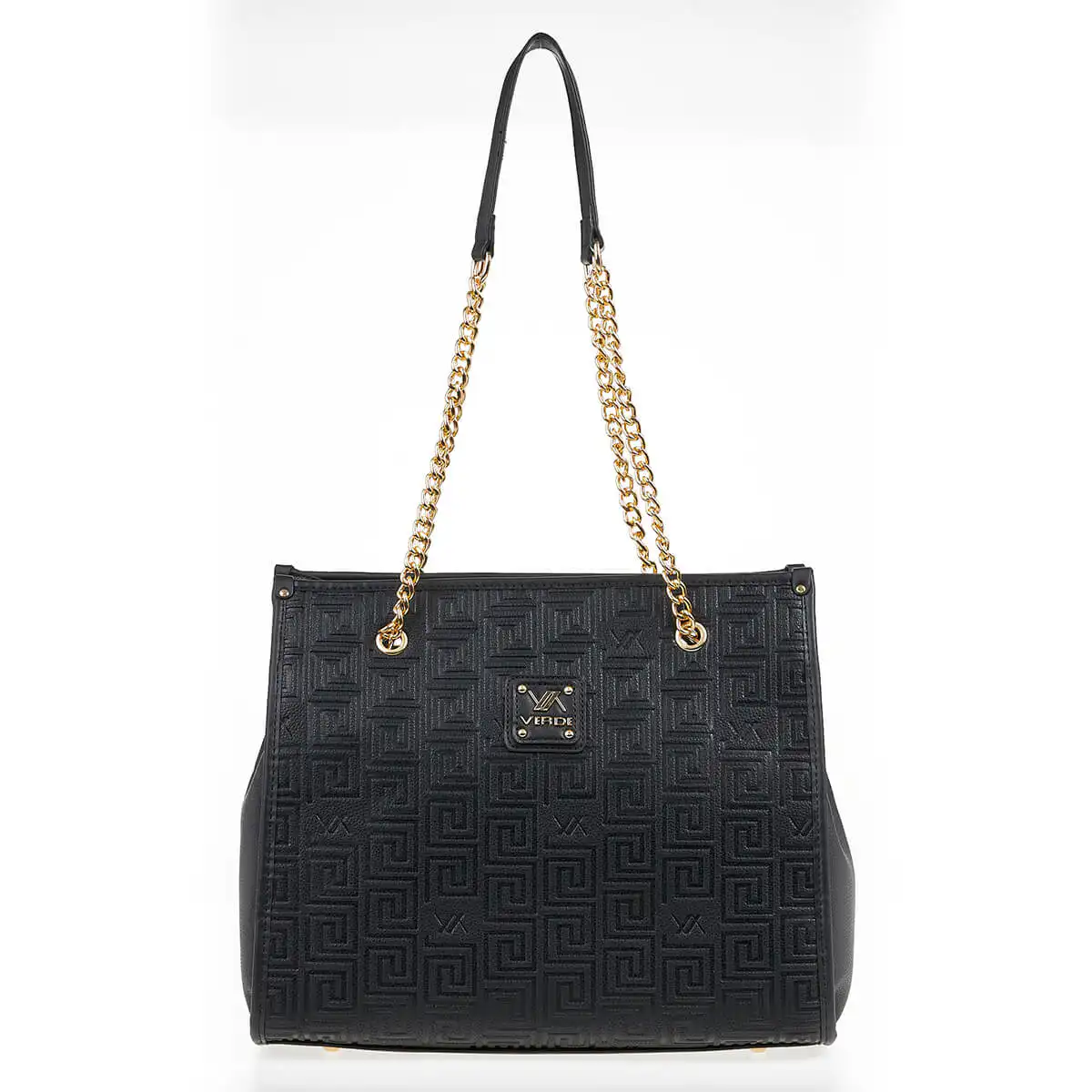 Verde Γυναικεία Τσάντα Ώμου 16-7088 Μαύρο