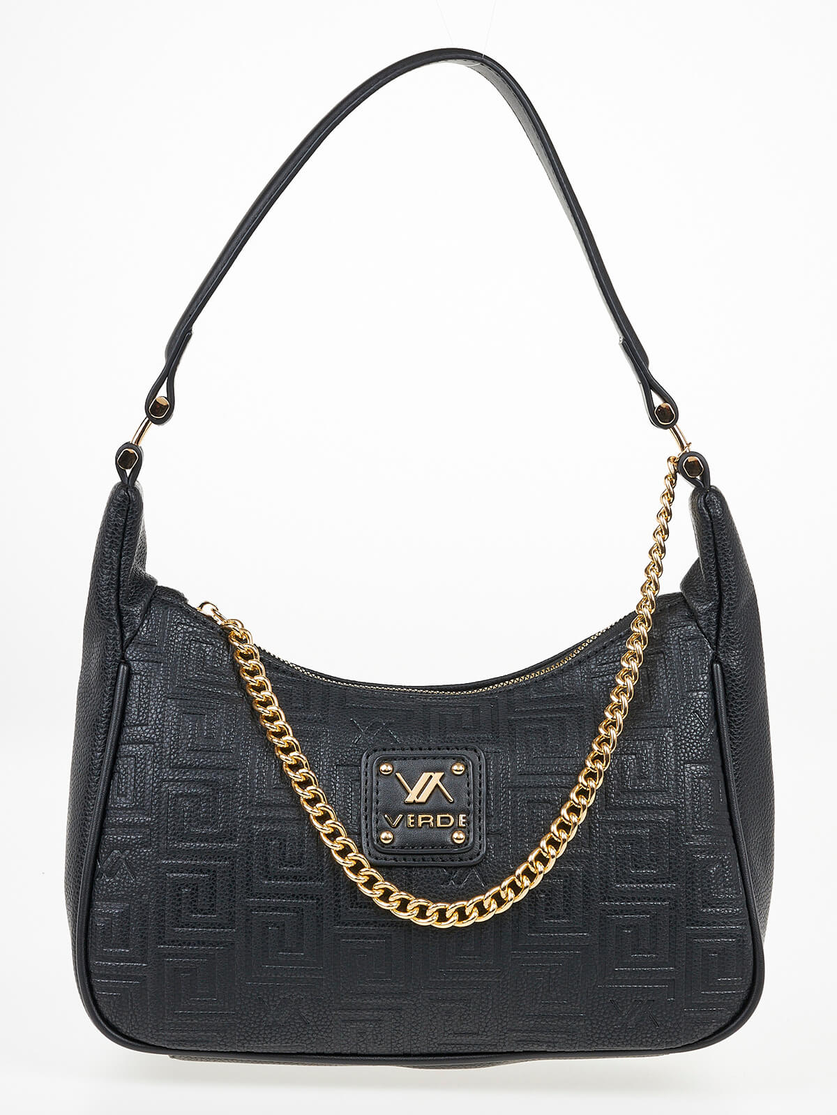 Verde Γυναικεία Τσάντα Ώμου 16-7092 Μαύρο