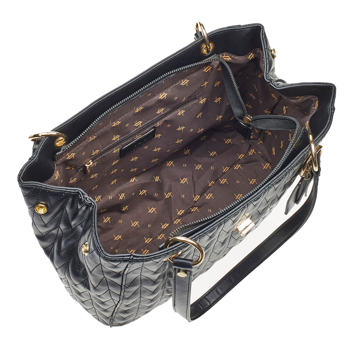 Verde Γυναικεία Τσάντα Ώμου 16-7093 Μαύρο