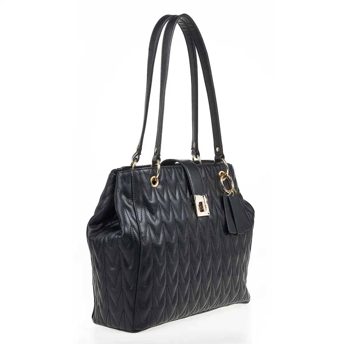 Verde Γυναικεία Τσάντα Ώμου 16-7093 Μαύρο