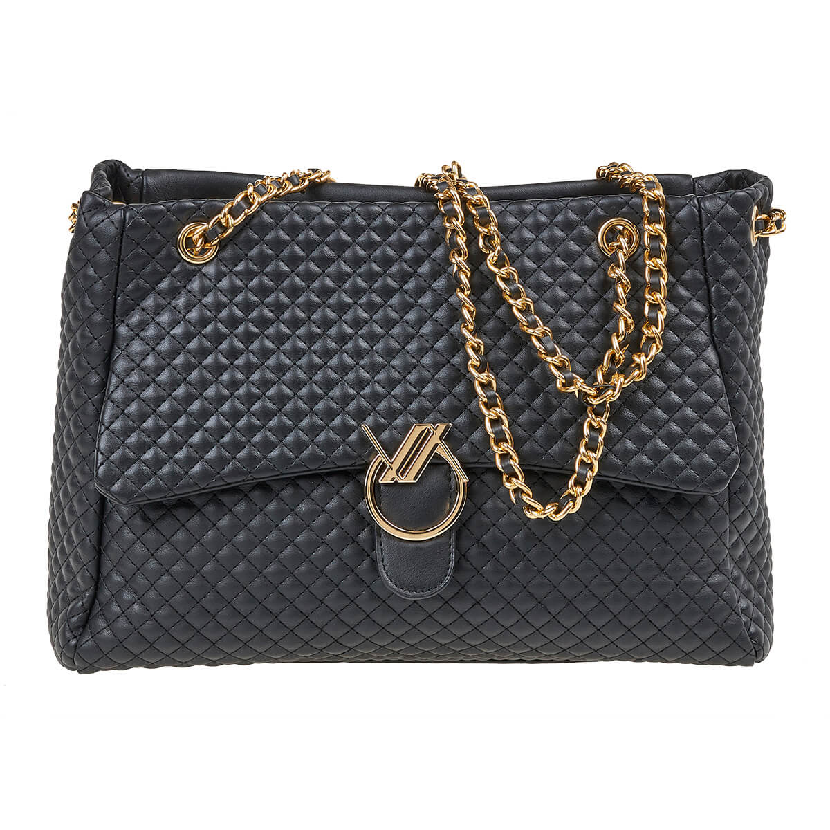 Verde Γυναικεία Τσάντα Ώμου 16-7110 Μαύρο